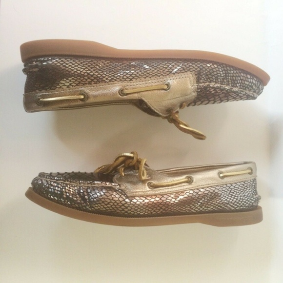 COPY - Sperry Top Sider Crocodile Print Metallic … - Picture 2 of 6